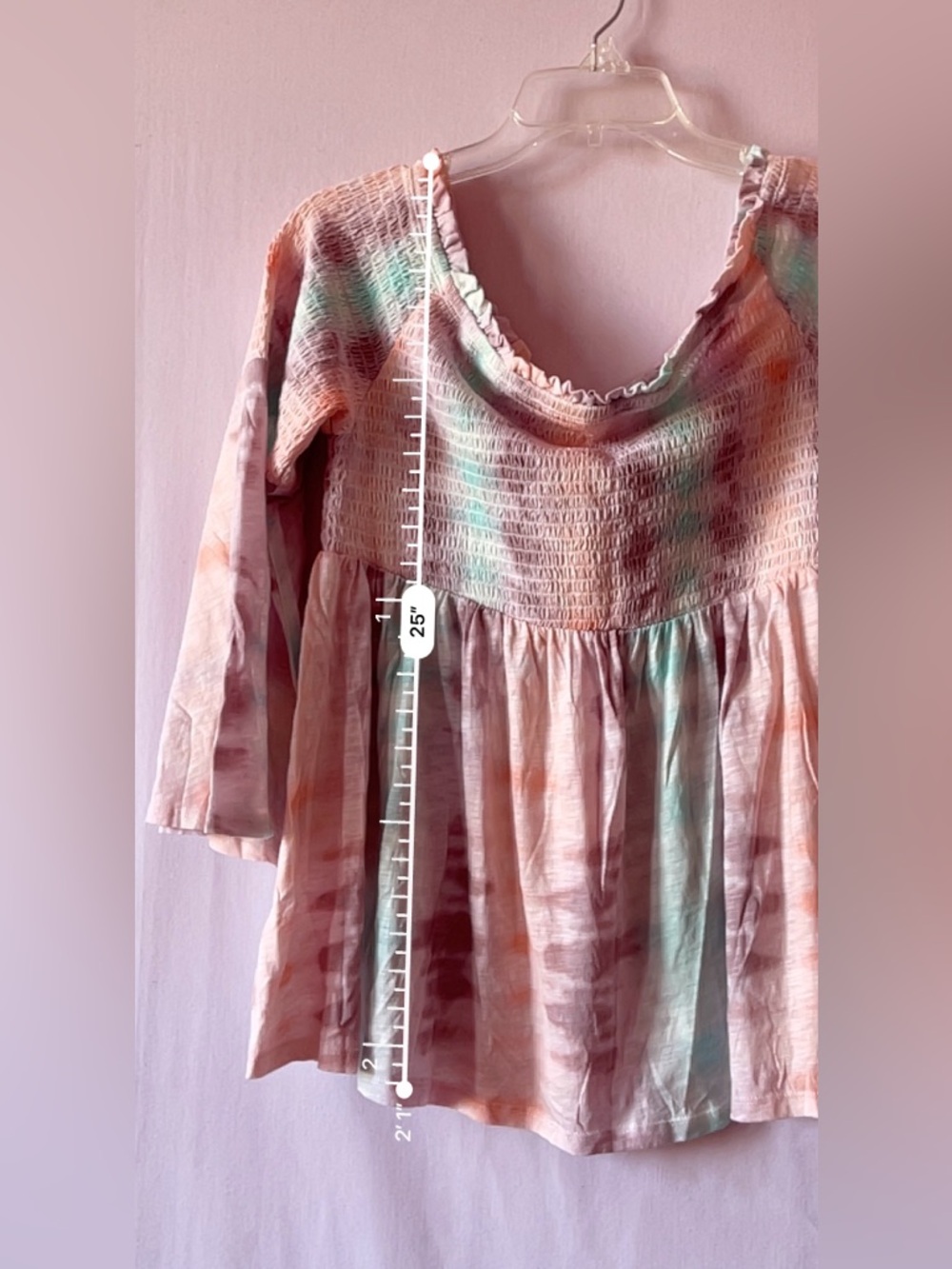 Torrid Tie Dye Babydoll Cold Shouldet Top 💕 - Picture 10 of 11